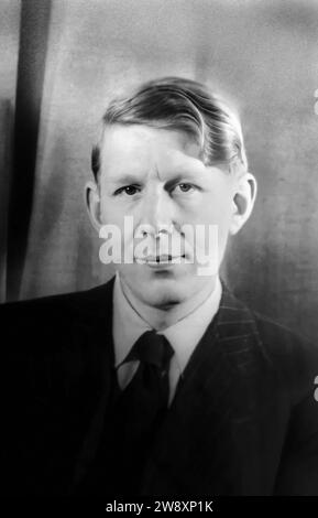 W H Auden. Portrait of the Britisth - poète américain, Wystan Hugh Auden (1907-1973) par Carl Van Vechten, 1939 Banque D'Images