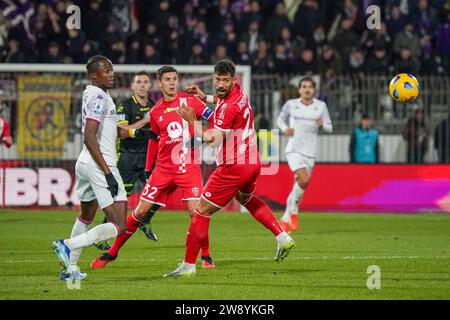 Monza, Italie. 22 décembre 2023. Pablo mari, pendant AC Monza contre ACF Fiorentina, Serie A, au stade Giuseppe Meazza. Crédit : Alessio Morgese/Alessio Morgese / Emage / Alamy Live News Banque D'Images