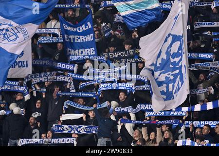 Empoli, Italie. 22 décembre 2023. Supporters d'Empoli FC lors du match de football italien Serie A D'Empoli FC vs SS Lazio à Empoli, Italie, décembre 22 2023 crédit : Agence de photo indépendante/Alamy Live News Banque D'Images