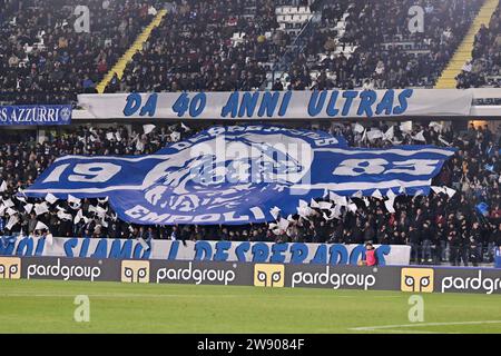 Empoli, Italie. 22 décembre 2023. Supporters d'Empoli FC lors du match de football italien Serie A D'Empoli FC vs SS Lazio à Empoli, Italie, décembre 22 2023 crédit : Agence de photo indépendante/Alamy Live News Banque D'Images