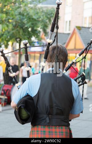 Le son magique des Bagpipes écossaises Banque D'Images