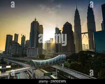 Pont Saloma au lever du soleil Banque D'Images
