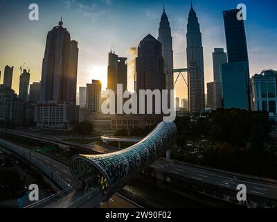 Pont Saloma au lever du soleil Banque D'Images