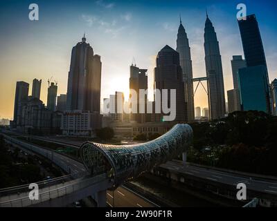 Pont Saloma au lever du soleil Banque D'Images