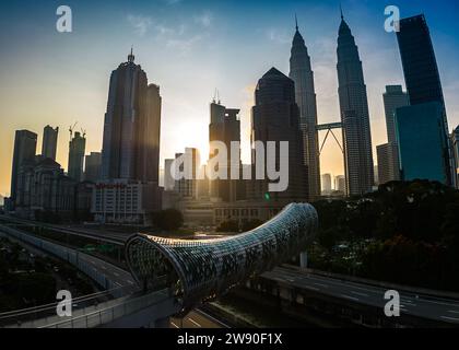Pont Saloma au lever du soleil Banque D'Images