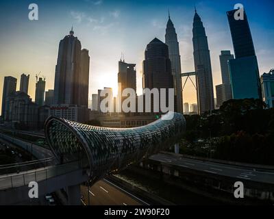 Pont Saloma au lever du soleil Banque D'Images