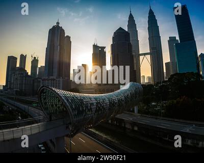 Pont Saloma au lever du soleil Banque D'Images