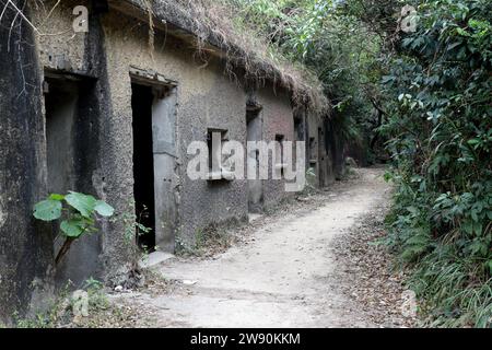 Reliques militaires du mont Davis, île de Hong Kong, Hong Kong, Chine 21 décembre 2023 Banque D'Images