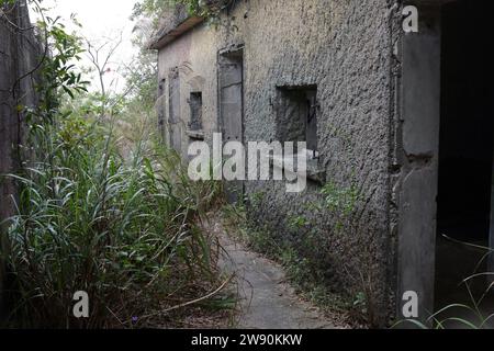 Reliques militaires du mont Davis, île de Hong Kong, Hong Kong, Chine 21 décembre 2023 Banque D'Images