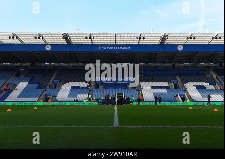 Leicester, Royaume-Uni. 23 décembre 2023. Vue générale à l'intérieur du stade pendant le match de championnat Sky Bet entre Leicester City et Rotherham United au King Power Stadium, Leicester le samedi 23 décembre 2023. Crédit : MI News & Sport / Alamy Live News Banque D'Images