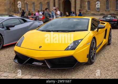 2013 Lamborghini Gallardo, exposée au salon privé Concours d’Elégance qui se tient au Palais de Blenheim. Banque D'Images