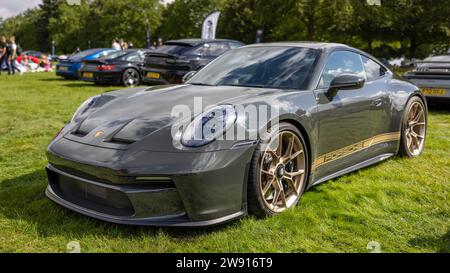 Porsche 911 GT3, exposée au salon privé concours d’Elégance organisé au Palais de Blenheim. Banque D'Images