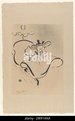 Jane avril, de 'le Cafe Concerit' 1984 par Henri de Toulouse-Lautrec Banque D'Images