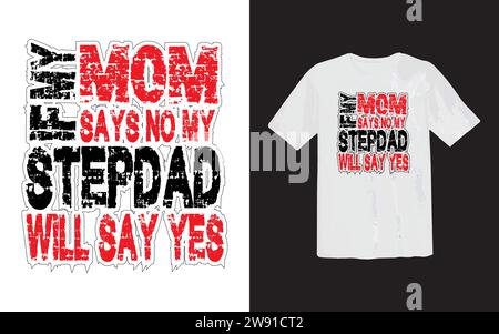 Lovely mammy ou fière maman et modèle d'impression de T-shirt de fête des mères heureuse, conception de typographie pour la fête des mères, la vie de maman, maman patron, jour de la femme. Illustration de Vecteur