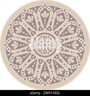 Rosette mandala coloré Illustration de Vecteur