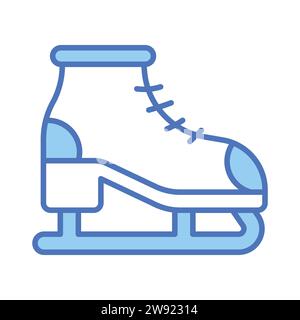 Une icône éditable de chaussure de patinage sur glace dans un style moderne, chaussure de ski sur neige Illustration de Vecteur