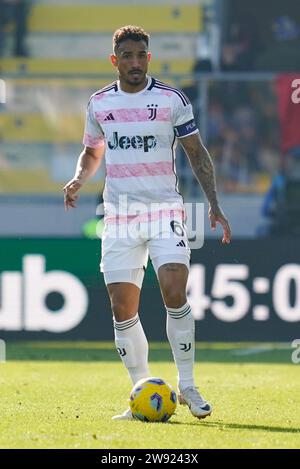 Frosinone, Italie. 23 décembre 2023. Danilo de la Juventus FC lors du match Serie A Tim entre Frosinone Calcio et la Juventus FC au Stadio Benito Stirpe le 23 décembre 2023 à Frosinone, en Italie. Crédit : Giuseppe Maffia/Alamy Live News Banque D'Images