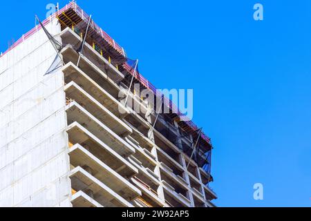 Sur le chantier de construction de la grande ville américaine, de nouveaux gratte-ciel sont en cours de construction Banque D'Images