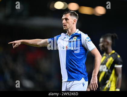 Blackburn, Royaume-Uni. 23 décembre 2023. Dominic Hyam #5 de Blackburn Rovers, lors du Sky Bet Championship Match Blackburn Rovers vs Watford à Ewood Park, Blackburn, Royaume-Uni, le 23 décembre 2023 (photo de Cody Froggatt/News Images) à Blackburn, Royaume-Uni le 12/23/2023. (Photo de Cody Froggatt/News Images/Sipa USA) crédit : SIPA USA/Alamy Live News Banque D'Images