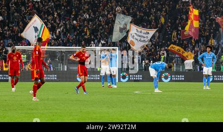 ROMA, Latium, ITALIE. 23 décembre 2023. 12/23/2023 Rome, Stade Olympique, match de football valable pour le championnat de Serie A 2023/24 entre AS Roma vs SSC Napoli.dans l'image : Lorenzo Pellegrini de AS Roma (crédit image : © Fabio Sasso/ZUMA Press Wire) USAGE ÉDITORIAL SEULEMENT! Non destiné à UN USAGE commercial ! Banque D'Images