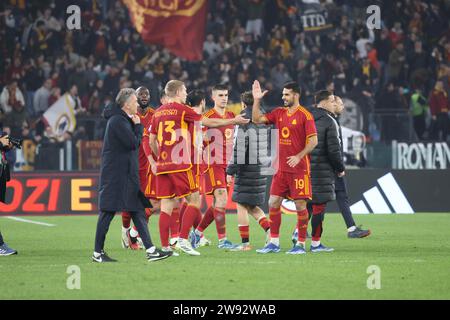 ROMA, Latium, ITALIE. 23 décembre 2023. 12/23/2023 Rome, Stade Olympique, match de football valable pour le championnat de Serie A 2023/24 entre AS Roma vs SSC Napoli.dans l'image : (crédit image : © Fabio Sasso/ZUMA Press Wire) USAGE ÉDITORIAL SEULEMENT! Non destiné à UN USAGE commercial ! Banque D'Images