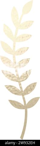 Séparateur de texte, bordure, bordure de texte, or avec fond transparent Illustration de Vecteur