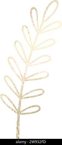 Séparateur de texte, bordure, bordure de texte, or avec fond transparent Illustration de Vecteur