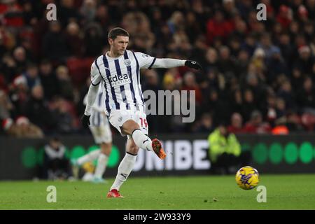 Middlesbrough, Royaume-Uni. 23 décembre 2023. John Swift de West Bromwich Albion lors du Sky Bet Championship match entre Middlesbrough et West Bromwich Albion au Riverside Stadium, Middlesbrough le samedi 23 décembre 2023. (Photo : Mark Fletcher | MI News) crédit : MI News & Sport / Alamy Live News Banque D'Images