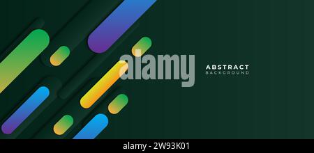 illustation vectorielle de fond coloré géométrique. Costume pour bannière, brochure, couverture, flyer, affiche. Illustration de Vecteur