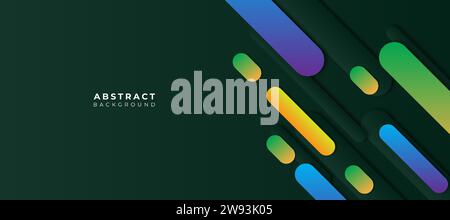 illustation vectorielle de fond coloré géométrique. Costume pour bannière, brochure, couverture, flyer, affiche. Illustration de Vecteur