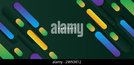 illustation vectorielle de fond coloré géométrique. Costume pour bannière, brochure, couverture, flyer, affiche. Illustration de Vecteur
