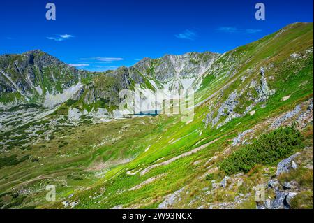 Le mont Bystra, le plus haut sommet des Tatras occidentales. Banque D'Images