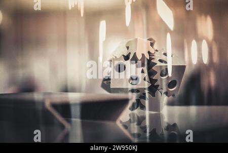 Fusion laser sélective. Objet imprimé sur une imprimante métal 3D. Modèle créé dans la machine de frittage laser. DML, SLM, TECHNOLOGIE SLS. Concept de la révolution industrielle de 4,0. Technologie additive progressive. Banque D'Images