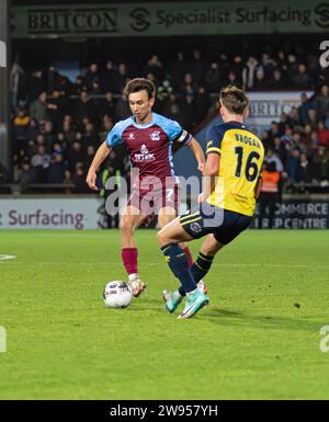 Scunthorpe United vs Solihull Moors FA Trophy, Glanford Park, Scunthorpe, North Lincolnshire, Angleterre 08.12.2023 Banque D'Images