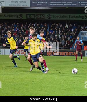 Scunthorpe United vs Solihull Moors FA Trophy, Glanford Park, Scunthorpe, North Lincolnshire, Angleterre 08.12.2023 Banque D'Images