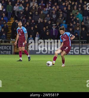 Scunthorpe United vs Solihull Moors FA Trophy, Glanford Park, Scunthorpe, North Lincolnshire, Angleterre 08.12.2023 Banque D'Images