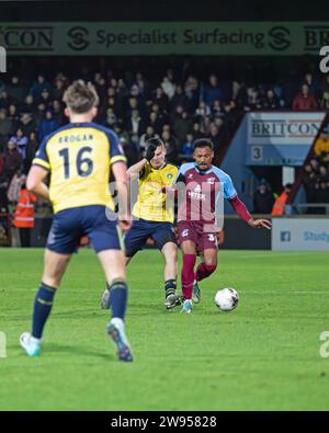 Scunthorpe United vs Solihull Moors FA Trophy, Glanford Park, Scunthorpe, North Lincolnshire, Angleterre 08.12.2023 Banque D'Images