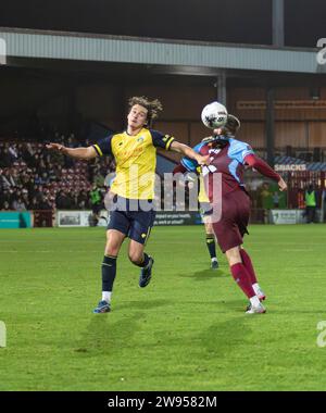 Scunthorpe United vs Solihull Moors FA Trophy, Glanford Park, Scunthorpe, North Lincolnshire, Angleterre 08.12.2023 Banque D'Images