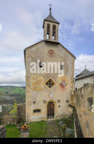 Chapelle de Sainte Anne, Château de Proesels, FIE allo Sciliar, Tyrol du Sud, Italie Banque D'Images