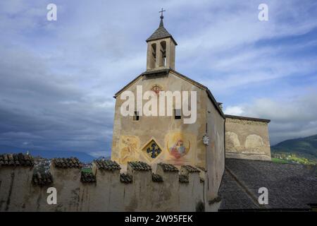 Chapelle de Sainte Anne, Château de Prösels, Fiè allo Sciliar, Tyrol du Sud, Italie, Europe Banque D'Images