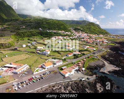 Fajã Grande es una freguesia portuguesa perteneciente al municipio de Lajes das Flores, Banque D'Images