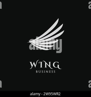 Modèle de conception de logo WiNG Icon Illustration de Vecteur