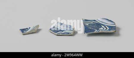 Éclats de signes de V.O.C. navire de 'Witte Leeuw', Anonyme, avant 1613 plaque (plats) éclats de signes de V.O.C. navire de 'Witte Leeuw'. Jingdezhen os chine (matériel) Sint-Helena Banque D'Images