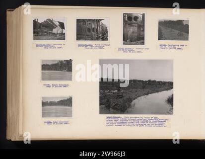 Installation de Ketel à Padang Halaban et Construction tennis course à Bruxelles, 1936, Anonyme, 1936 photographie feuille avec sept photos de l'installation de la nouvelle chaudière à Padang Halaban et de la construction d'un court de tennis à Bruxelles, 1936. Avec des étiquettes avec des légendes sous les photos. Partie de l'album photo sur les plantations bruxelloises et Pernantiennes du Sumatra Cautchouc Maatschappij sur la côte est de Sumatra dans les années 1910-1935. Support photographique Sumatra. plantation d'impression argentique en carton. produits (non fruitiers) de plantes ou d'arbres : huile de palme. prod. (non fruits Banque D'Images