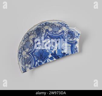 Signe de V.O.C.-navire de 'Witte Leeuw', Anonyme, avant 1613 plaque (plats) signe de V.O.C. navire de 'Witte Leeuw', 50 présent. Jingdezhen os chine (matériel) Sint-Helena Banque D'Images