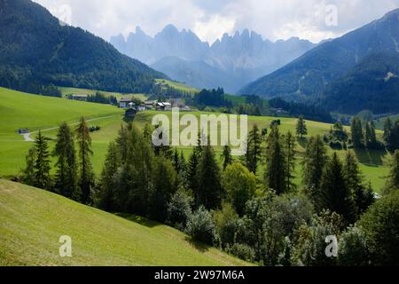 Magdalenaweg, 39040 Santa Maddalena Alta, Südtirol Banque D'Images