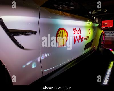 Shell Motorsport Remote car Collection Roadshow avec exposition de voitures réelles. Banque D'Images