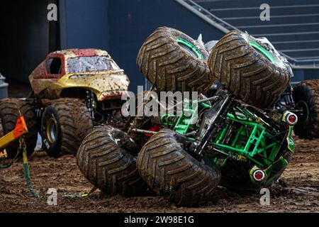 Monster trucks de Monsterjam à la Plata Buenos Aires Banque D'Images