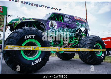 Monster trucks de Monsterjam à la Plata Buenos Aires Banque D'Images