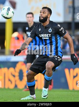 Bruges, Belgique. 17 décembre 2023. Igor Thiago (99) du Club Brugge photographié lors de la Jupiler Pro League saison 2023 - 2024 match jour 18 entre Club Brugge KV et AA Gent le 17 décembre 2023 à Brugge, Belgique. (Photo de David Catry/Isosport) crédit : Sportpix/Alamy Live News Banque D'Images